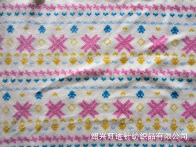 绍兴旺进针纺织品 专业厂家生产豹纹印花摇粒绒与玩具绒布